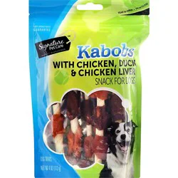 Signature Pet Care Kabob Chicken Duck Chicken Liver Dog Chews - 4 Oz