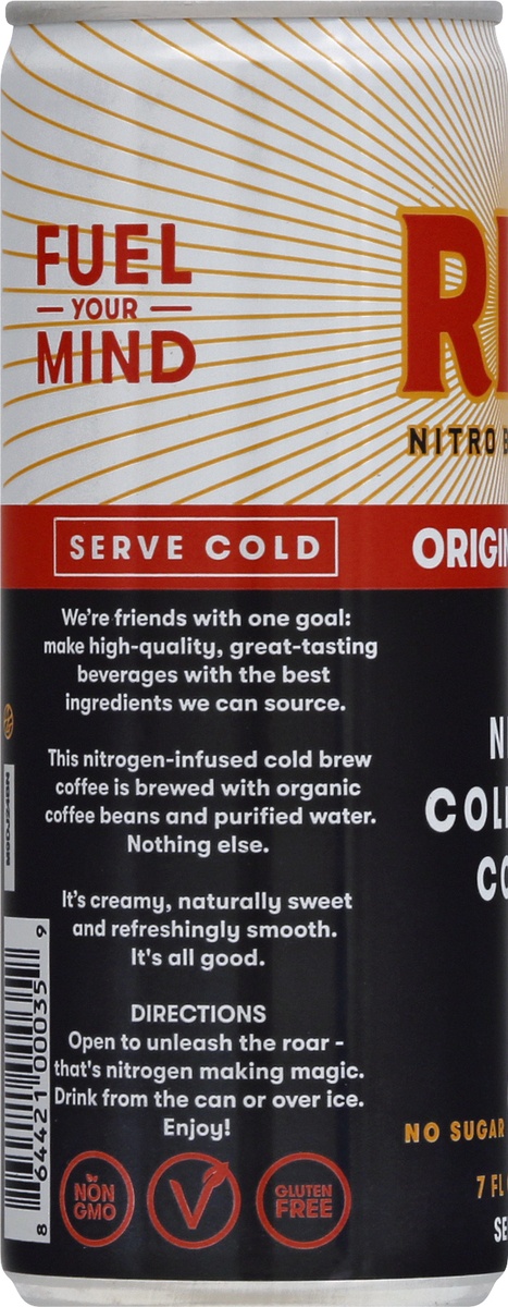 slide 7 of 10, Rise Brewing Co. Original Black Nitro Cold Brew Coffee - 7 fl oz Can, 