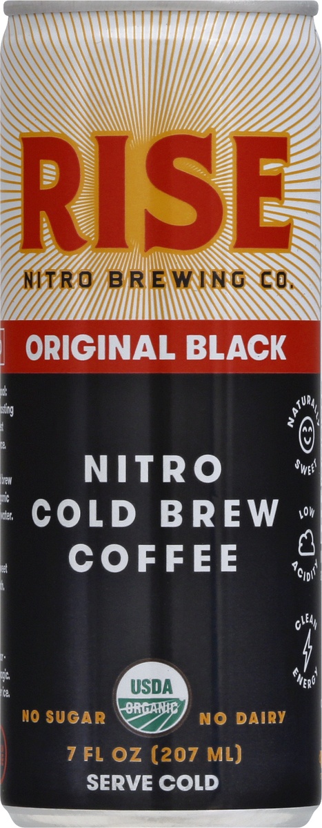 slide 9 of 10, Rise Brewing Co. Original Black Nitro Cold Brew Coffee - 7 fl oz Can, 