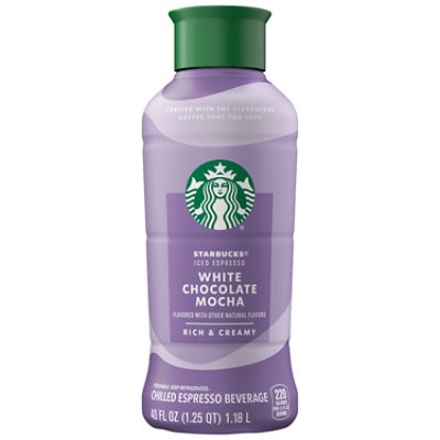 slide 1 of 1, Starbucks Iec White Chocolate Mocha - 40 Fl. Oz., 40 fl oz