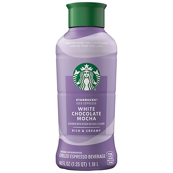 slide 1 of 1, Starbucks Iec White Chocolate Mocha - 40 Fl. Oz., 40 fl oz