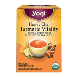 Yogi Teas Tea Honey Chai Turmeric Vt - 16 Bag