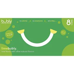 Bubly Sparkling Water Lime - 8 - 12 Fl. Oz.