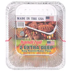 Handi-Foil Pan King Roaster Baker Extra Deep - 2 Count