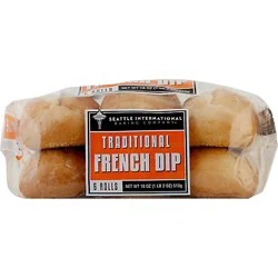 Seattle International Baking Company Hoagie Rolls Traditional French Dip 6 Count - 18 Oz