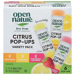 Open Nature Citrus Pop Ups - 6 - 3 Fl. Oz.