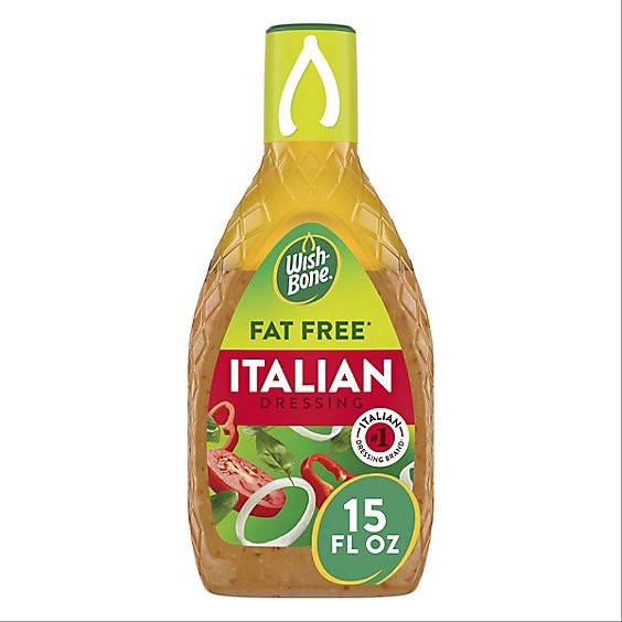 slide 1 of 5, Wish-Bone Fat Free Italian Salad Dressing - 15 Fl Oz, 15 fl oz