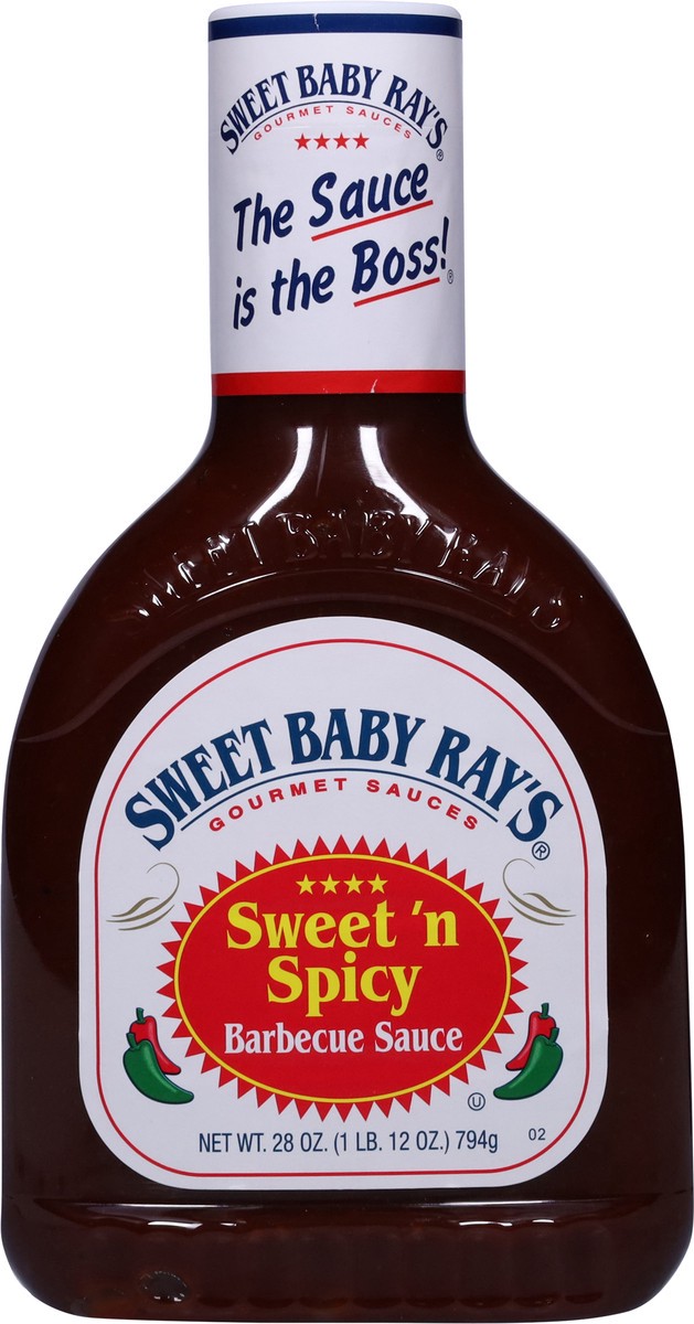 slide 9 of 13, Sweet Baby Rays Sweet N Spicy Bbq Sauce - 28 Oz, 28 oz