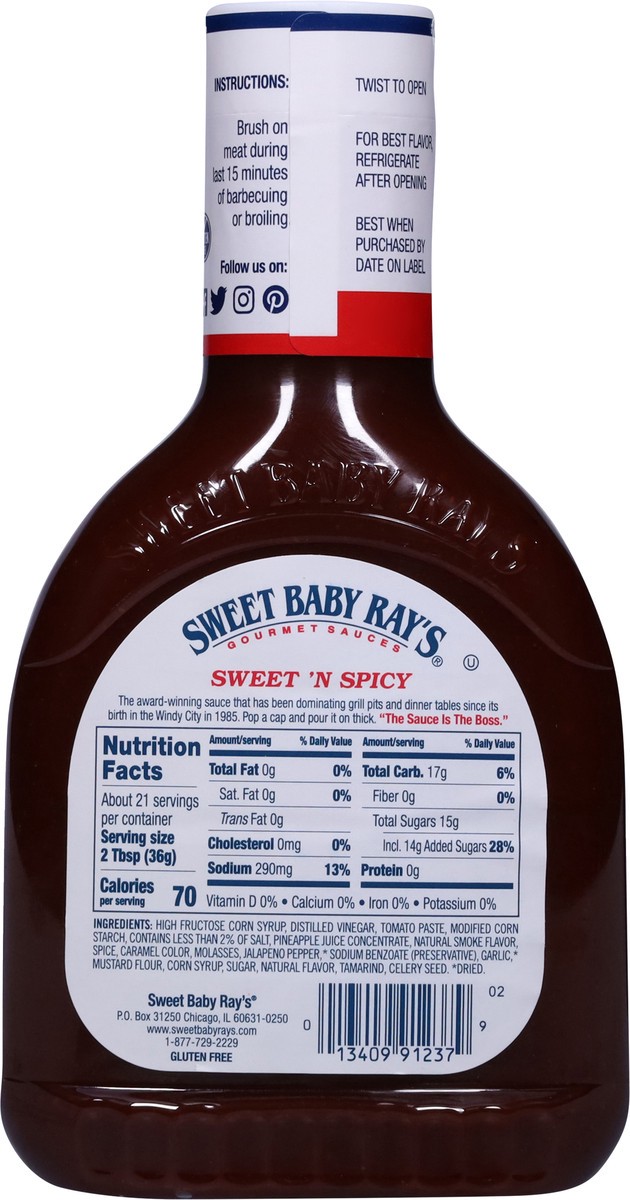 slide 4 of 13, Sweet Baby Rays Sweet N Spicy Bbq Sauce - 28 Oz, 28 oz