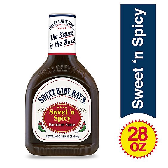 slide 1 of 13, Sweet Baby Rays Sweet N Spicy Bbq Sauce - 28 Oz, 28 oz