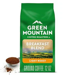 Green Mountain Coffee Roasters Breakfast Blend Light Roast Ground Coffee Bagged - 2 Oz