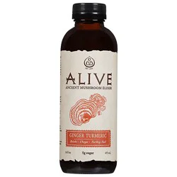 Alive Mushroom Elixir Ginger Turmeric - 16 Fl. Oz.