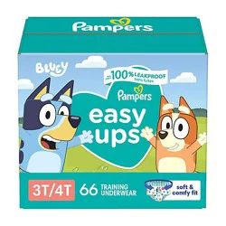 Pampers Easy Ups Size 3t To 4t Boys Training Underwear - 66 Count
