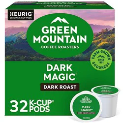 Green Mountain Coffee Roasters Dark Magic Dark Roast Coffee K Cup Pods - 32 Count