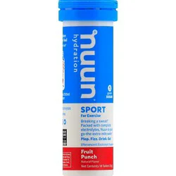 Nuun Bev Tube Fruit Punch - 10 Count
