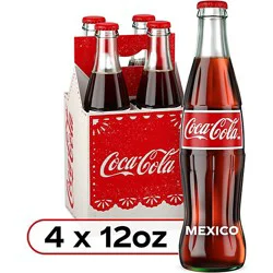 Coca-Cola Soda Pop Hecho En Mexico - 4-12 Fl. Oz.