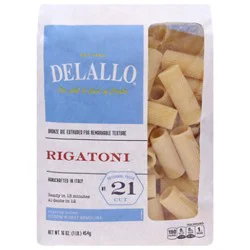 Delallo Pasta Bag Rigatoni - 16 Oz