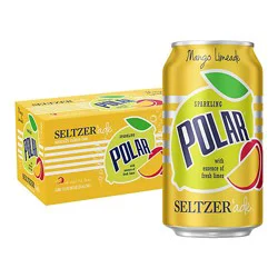 Polar Seltzer Mango Limeade - 8-12 Fl. Oz.