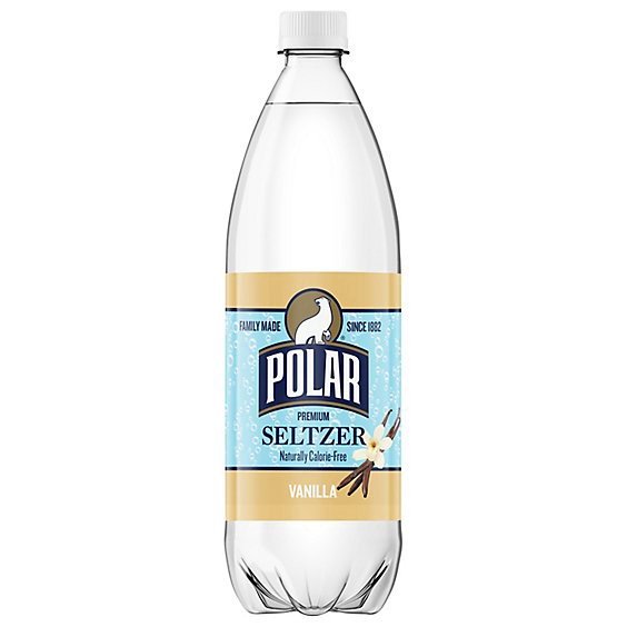 slide 1 of 1, Polar Seltzer Vanilla - 1 Liter, 33.8 fl oz