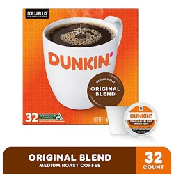 Dunkin' Original Blend Medium Roast Coffee Keurig K-Cup Pods - 32 Count