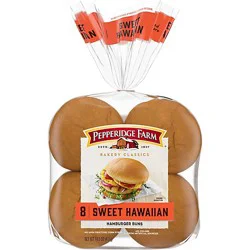 Pepperidge Farm Bakery Classics Sweet Hawaiian Hamburger Buns - 14.5 Oz