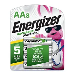 Energizer Recharge Universal Rechargeable Aa Batteries - 8 Count