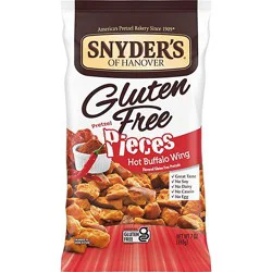 Snyder's Of Hanover Gluten Free Hot Buffalo Wing Pretzel Pieces - 7 Oz