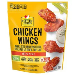 Foster Farms Hot & Spicy Chicken Wings - 22 Oz
