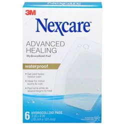 Nexcare Waterproof Hydrocolloid Pads - 6 Count