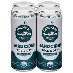 Coronado Brewing Co Nice & Dry Hard Cider Cans - 4-16 Oz