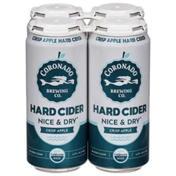 Coronado Brewing Co Nice & Dry Hard Cider Cans - 4-16 Oz