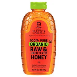 Nature Nate's Organic Raw & Unfiltered Honey - 32 Oz