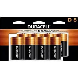 Duracell Coppertop D Alkaline Batteries - 8 Count