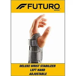Futuro Adjustable Deluxe Wrist Stablizer Grey Left Hand - Each