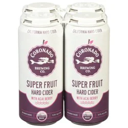Coronado Brewing Co Super Fruit Hard Cider Cans - 4-16 Oz