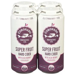 Coronado Brewing Co Super Fruit Hard Cider Cans - 4-16 Oz