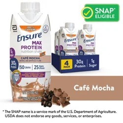 Ensure Max Protein Nutrition Shake Ready To Drink Cafe Mocha - 4-11 Fl. Oz.
