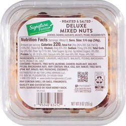 Signature Farms Roasted & Salted Mixed Nuts - 9 Oz
