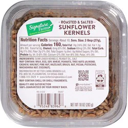 Signature Farms Sunflower Kernels Rstd/sltd - 10 Oz