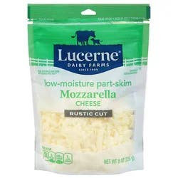 Lucerne Cheese Mozzarella Thick Cut Shredded - 8 Oz