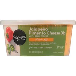 Signature Select Dip Pimento Jalapeno - 12 Oz