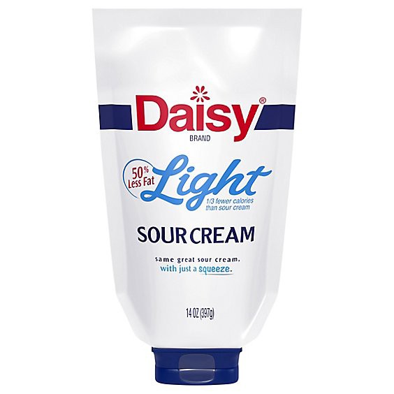 slide 1 of 6, Daisy Light Squezze Sour Cream - 14 Oz, 14 oz