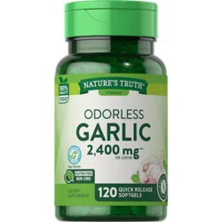 Nature's Truth High Strength 2400 Mg Odorless Garlic - 120 Count
