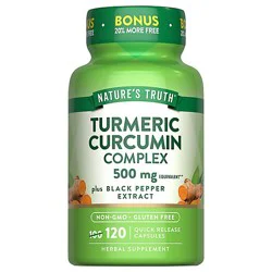 Nature's Truth Turmeric Complex 500 Mg Plus Black Pepper Extract - 120 Count
