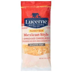 Lucerne Cheese Mexican Blend Thickcut Shredded Family Pack - 32 Oz