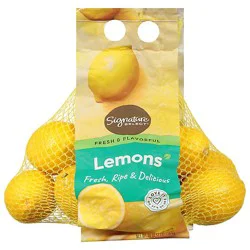 Signature Select/farms Lemons Prepacked Bag - 3 Lb