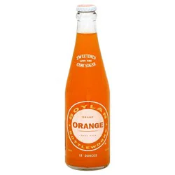 Boylan Bottling Co. Soda Sugar Cane Sweetened Orange Bottle - 12 Fl. Oz.