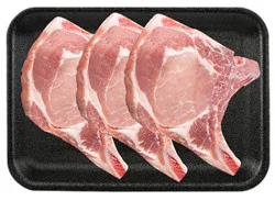 Meat Service Counter Pork Top Loin Chop Bone In - 2 Lb