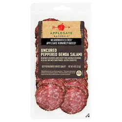 Applegate Natural Uncured Peppered Genoa Salami - 4 Oz