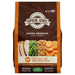 Supreme Source Dog Food Grain Free Turkey Meal And Sweet Potato Bag - 11 Lb